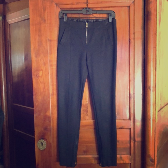 Tom Ford black slim stretch textured pant - Picture 3 of 8